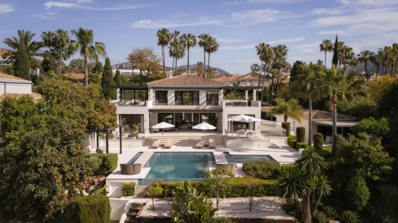 This villa sits on elevated grounds in one of Nuev... — Costa del Sol · Nueva Andalucía